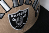 NEW ERA "RAIDERS ICY" LAS VEGAS RAIDERS FITTED HAT (KHAKI/BLACK)