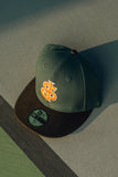 NEW ERA “JUBO GIANTS" SAN JOSE GIANTS FITTED HAT (DARK GREEN/BLACK)