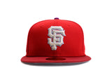 NEW ERA "STAR" SAN FRANCISCO GIANTS FITTED HAT (RED/BRICK RED/PURPLE)