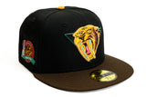 NEW ERA "SABRETOOTH" NASHVILLE PREDATORS FITTED HAT (BLACK/BURNT WOOD)