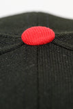 NEW ERA "NBA ON NBC” CHICAGO BULLS FITTED HAT (BLACK/SCARLET)