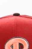 NEW ERA "UNMASKED" PHILADELPHIA PHILLIS FITTED HAT (DARK ROYAL/ RED)