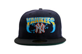 NEW ERA "WILD STYLE" NEW YORK YANKEES FITTED HAT (NAVY/BLACK)