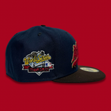 NEW ERA “BEAST 2.0" OAKLAND A'S  FITTED HAT (NAVY/BROWN)