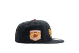 NEW ERA "FELIX" OAKLAND ATHLETICS FITTED HAT (BLACK HEATHER/H RED)