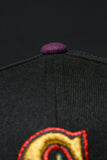 NEW ERA "SAMURAI" SEATTLE MARINERS FITTED HAT (BLACK/ PLUM)