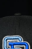 NEW ERA  "SHAMU" SAN DIEGO PADRES FITTED HAT (BLACK/PINK UV)