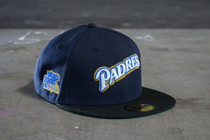 NEW ERA "MEANS" SAN DIEGO PADRES FITTED HAT (NAVY/BLACK)