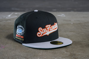 NEW ERA "PRIMETIME" SAN FRANCISCO GIANTS FITTED HAT (BLACK/GREY/ORANGE)