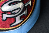 NEW ERA "JT" SAN FRANCISCO 49ERS FITTED HAT (LIGHT BLUE/BLACK)