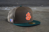 NEW ERA “JUBO GIANTS 2.0" SAN JOSE GIANTS FITTED HAT (BROWN/GREEN)