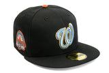 NEW ERA "WEST COAST" WASHINGTON NATIONALS FITTED HAT (BLACK/BURNT ORANGE)