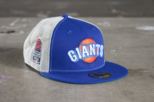 NEW ERA "GIANTS DIPPER" SF GIANTS MESH FITTED HAT (DARK ROYAL/CHROME)