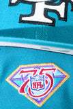 NEW ERA "UPTOWN NINER 3.0” SAN FRANCISCO 49ERS FITTED HAT (TEAL/RED)