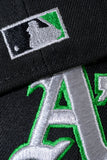 NEW ERA "TURF TALK" OAKLAND ATHLETICS FITTED HAT (BLACK)