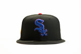 NEW ERA "BARCELONA NIGHTS" CHICAGO WHITESOX FITTED HAT (BLACK/RED)