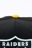 NEW ERA "STACKIN CHIPS" LAS VEGAS RAIDERS FITTED HAT (BLACK/PINOT RED/YELLOW)