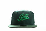NEW ERA "JET LIFE" WINNEPEG JETS FITTED HAT (DARK GREEN/CILANTRO GREEN/BLACK