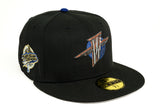 NEW ERA "NO LOGO THUNDER” GOLDEN STATE WARRIORS FITTED HAT (BLACK/LIGHT ROYAL)