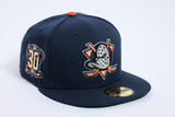 NEW ERA "NIGHT SHIFT" ANAHEIM DUCKS FITTED HAT (NIGHSHIFT NAVY/ORANGE)