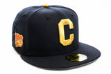 NEW ERA "CALIFORNIA" CHICAGO CUBS FITTED HAT (NAVY/A GOLD)
