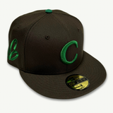 CARROTS X NEW ERA "WORDMARK" FITTED HAT (BROWN/GREEN)