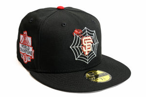 NEW ERA "SPIDER" SAN FRANCISCO GIANTS FITTED HAT (BLACK/RED)
