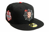 NEW ERA "SPIDER" SAN FRANCISCO GIANTS FITTED HAT (BLACK/RED)
