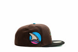 NEW ERA "T AND C" SAN JOSE SHARKS  FITTED HAT (BROWN/BLACK)