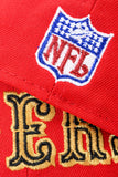 NEW ERA "DIAMOND TURF” SAN FRANCISCO 49ERS FITTED HAT (RED/BLACK)