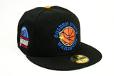 NEW ERA "KILLER CROSSOVER” GOLDEN STATE WARRIORS FITTED HAT (BLACK/A GOLD)