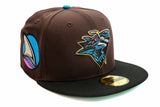 NEW ERA "T AND C" SAN JOSE SHARKS  FITTED HAT (BROWN/BLACK)