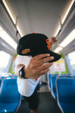 NEW ERA "A HAT ABOUT NOTHING" SAN FRANCISCO GIANTS FITTED HAT (BLACK/ORANGE)