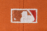 NEW ERA "GETTIN IT” OAKLAND ATHLETICS FITTED HAT (BURNT ORANGE/BLACK/CHROME)