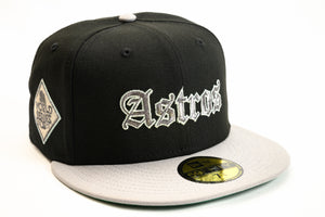 NEW ERA "UNDERTAKER" HOUSTON ASTROS FITTED HAT + SHOVEL BLIP (BLACK/GREY)