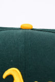 NEW ERA "DELUXE" OAKLAND A'S FITTED HAT (DARK GREEN)