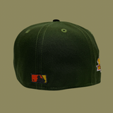 NEW ERA “ZILLA 2.0" SF GIANTS FITTED HAT (RIFLE GREEN/BLACK)