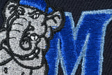 NEW ERA "WALK 2” MODESTO ATHLETICS FITTED HAT (NAVY/OCEANSIDE BLUE/SKY BLUE)
