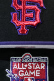 NEW ERA "COOKIES” SAN FRANCISCO GIANTS  FITTED HAT (BLACK/PURPLE/CHROME)
