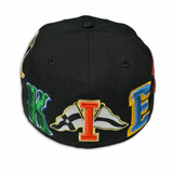 COOKIES X NEW ERA "PASADENA" FITTED CAP (BLACK/MULTI)