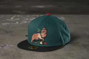 SFC "JUDAH BEAR" NEW ERA FITTED HAT (DARK GREEN/BLACK/RED)