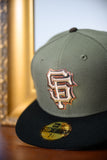 NEW ERA "ART" SAN FRANCISCO GIANTS FITTED HAT (NEW OLIVE/BLACK)