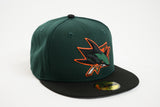 NEW ERA "SWAMP SHARKS" SAN JOSE SHARKS (DARK GREEN/BLACK)