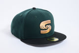 NEW ERA X SFC "DAPS" FITTED HAT (DARK GREEN/BLACK)