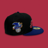 NEW ERA “AMERICAN" CLEVELAND INDIANS FITTED HAT (BLACK/DARK ROYAL)