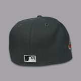 NEW ERA “THE ROCK" SF GIANTS FITTED HAT (GRAPHITE/BLACK HEATHER)
