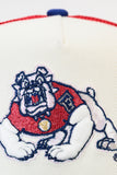 NEW ERA "COLOR BLOCK" FRESNO STATE BULLDOGS 950 MESH SNAPBACK (CHROME/DARK ROYAL/SCARLET)