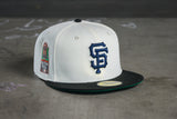 NEW ERA "MIYAGI" SF GIANTS FITTED HAT (CHROME/BLACK)