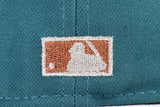 NEW ERA "GYPSYS" OAKLAND ATHLETICS FITTED HAT (PINE NEEDLE GREEN/DARKGREEN)