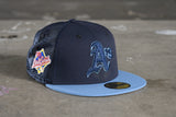 NEW ERA "BEACH BALL" OAKLAND A'S MESH FITTED HAT (NAVY/FADED BLUE)